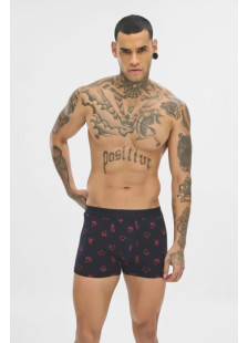 SOMA men's Hello boxer shorts 2-pack with one solid-colour and one printed pair