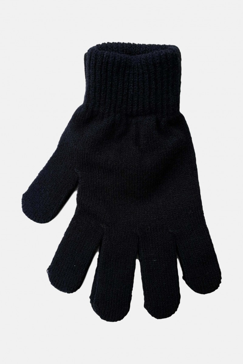 Womens knitted gloves Stamion Black