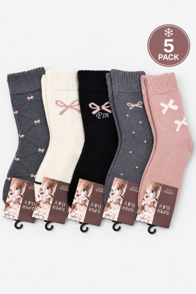 SUPER QY Winter Socks, 5-Pack QY15-WZ3-22