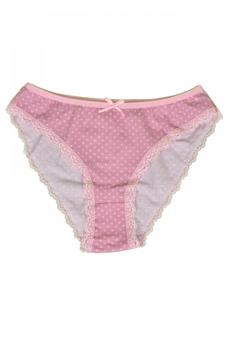 TRENDY panty with lace - PINK STAR
