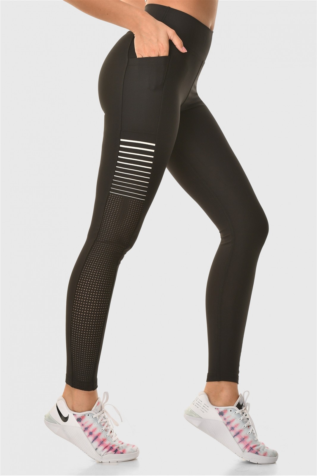 Sports leggings Superstacy BLACK COMFORT PUSH UP FIT Sports leggings Superstacy BLACK COMFORT PUSH UP FIT