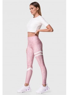 Sports leggings Superstacy Pink Marble PUSH UP