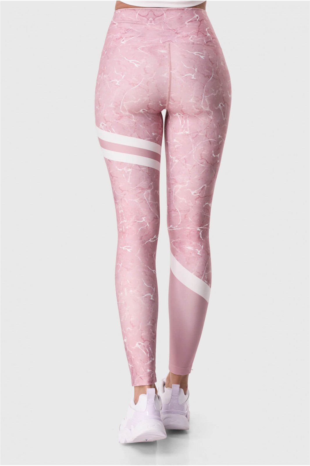 Sports leggings Superstacy Pink Marble PUSH UP