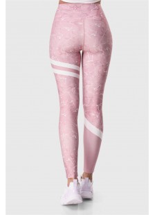 Sports leggings Superstacy Pink Marble PUSH UP