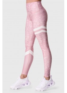 Sports leggings Superstacy Pink Marble PUSH UP