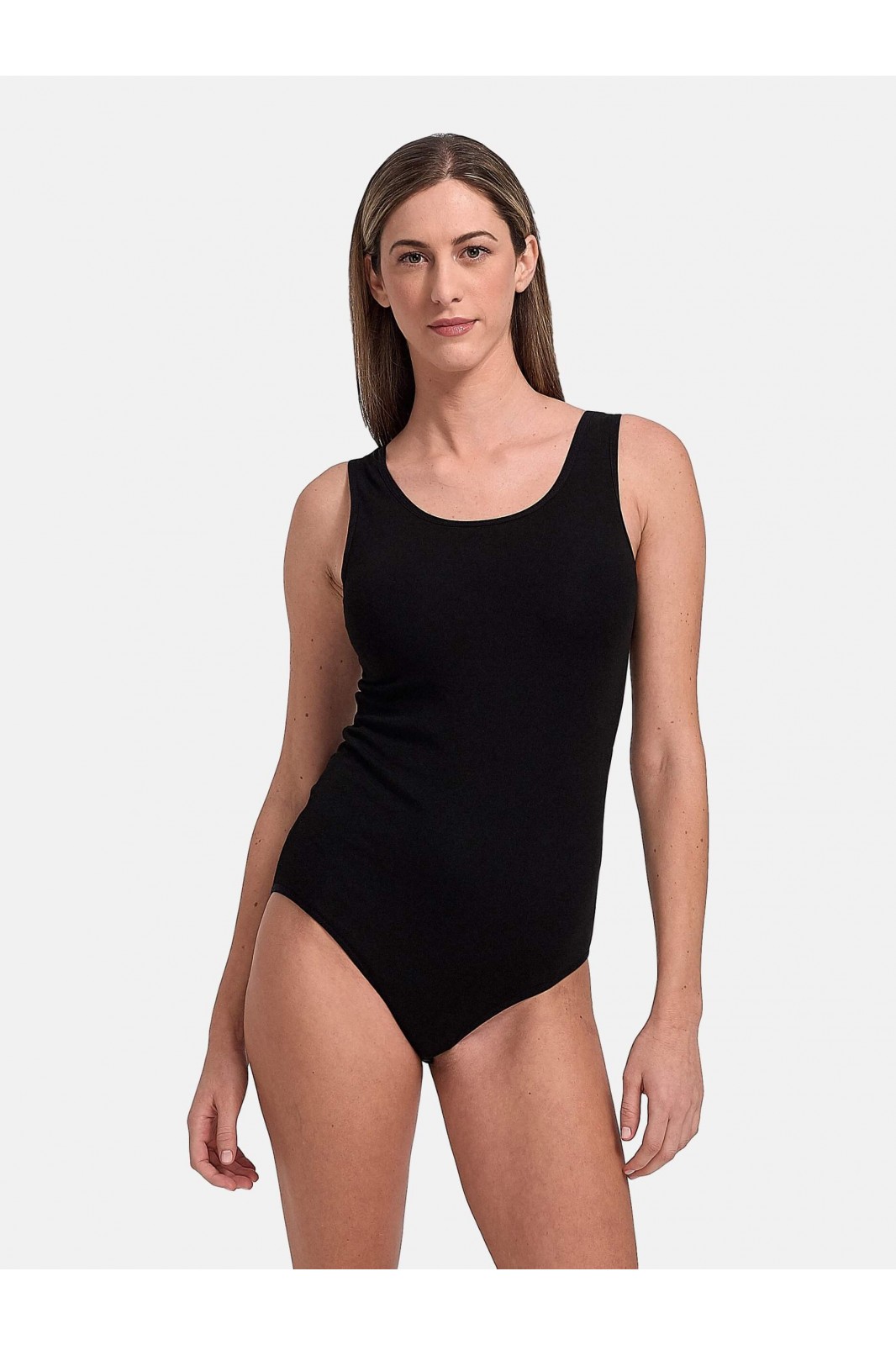 Bodysuit underwear with wide straps