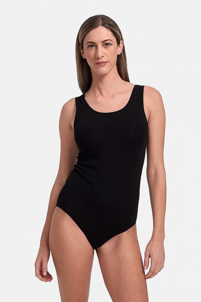 Bodysuit underwear with wide straps