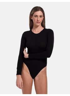 Long sleeve bodysuit with neckline