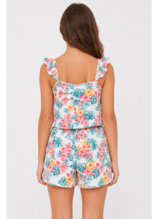 TRAX Flowers girls' floral playsuit with shorts 43136