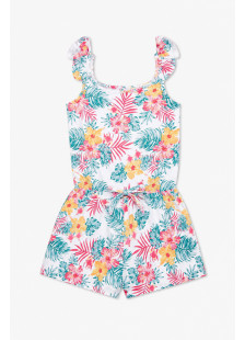 TRAX Flowers girls' floral playsuit with shorts 43136