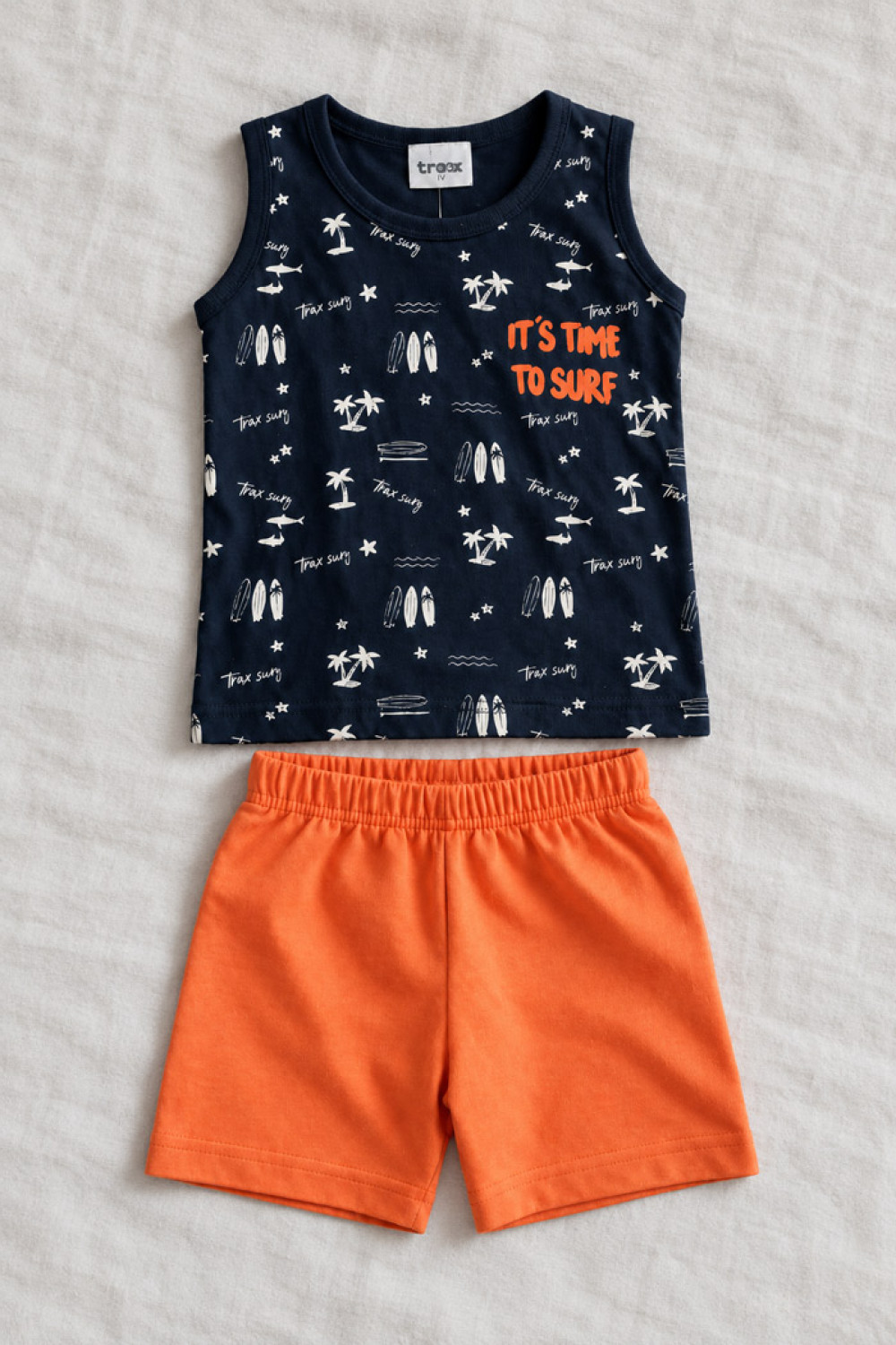 TRAX 43431 Baby Boys' Sleeveless Set Surf Dark Blue