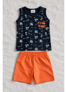 TRAX 43431 Baby Boys' Sleeveless Set Surf Dark Blue