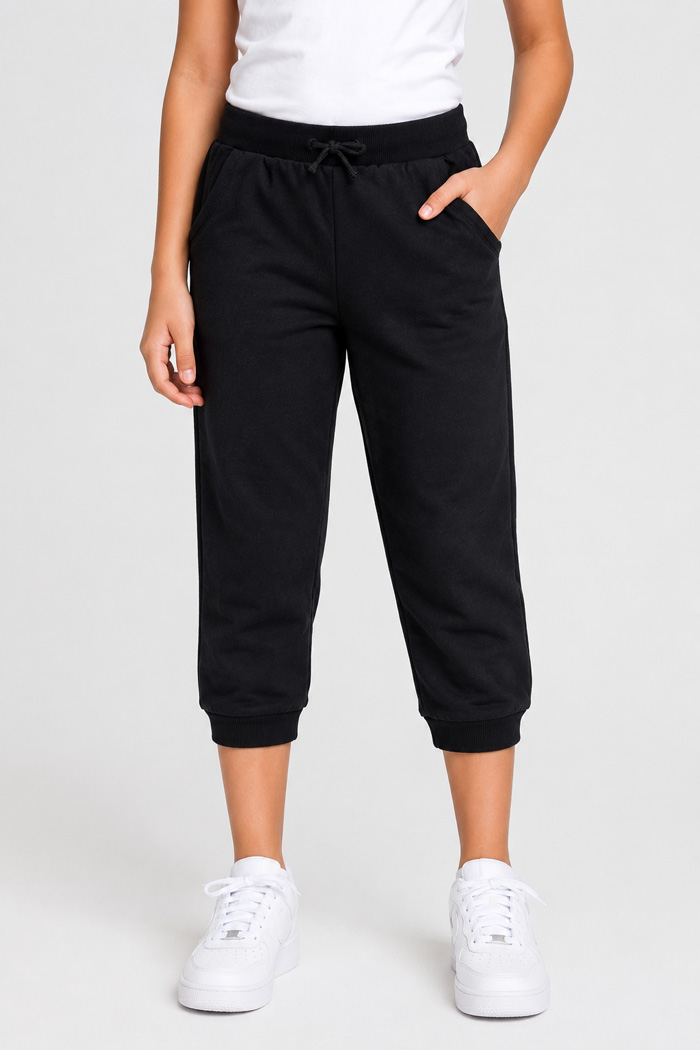 TRAX 45176 black cropped trousers