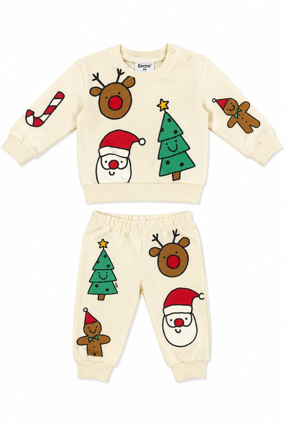 TRAX baby boys' top and trousers set 50552, Cream