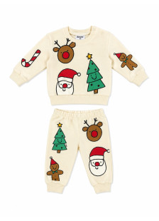 TRAX baby boys' top and trousers set 50552, Cream