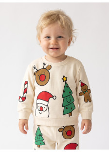TRAX baby boys' top and trousers set 50552, Cream