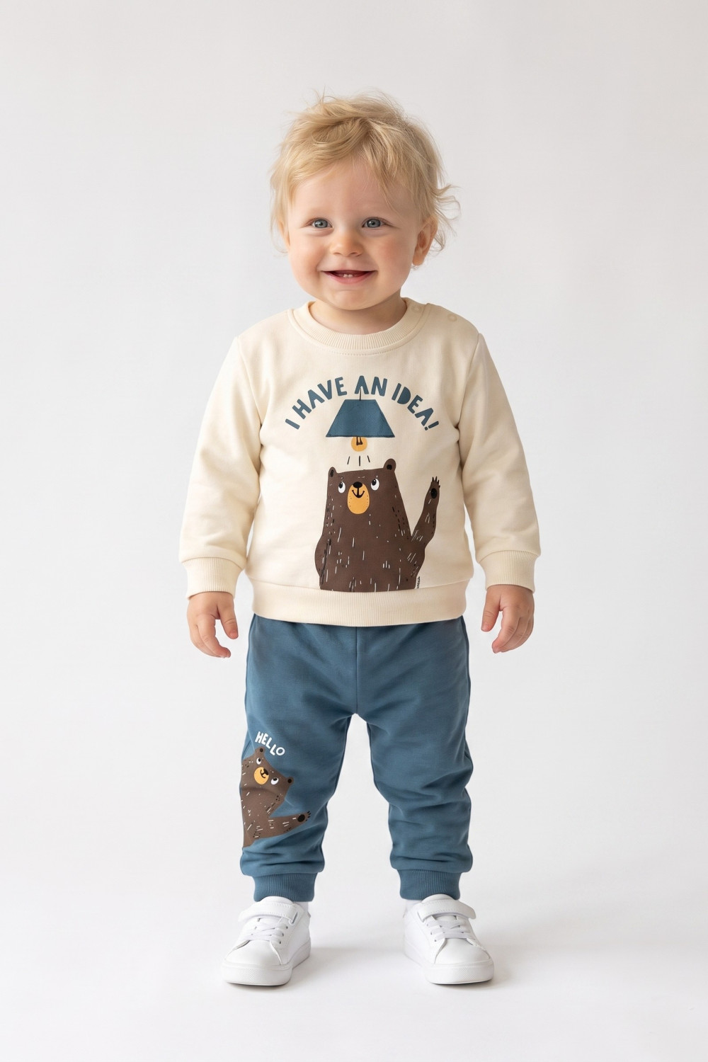 TRAX 50560 baby boys' bear top and trousers set