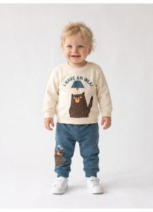 TRAX 50560 baby boys' bear top and trousers set
