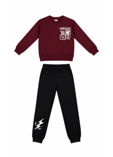 TRAX boys' top and trousers set 50854-2, burgundy