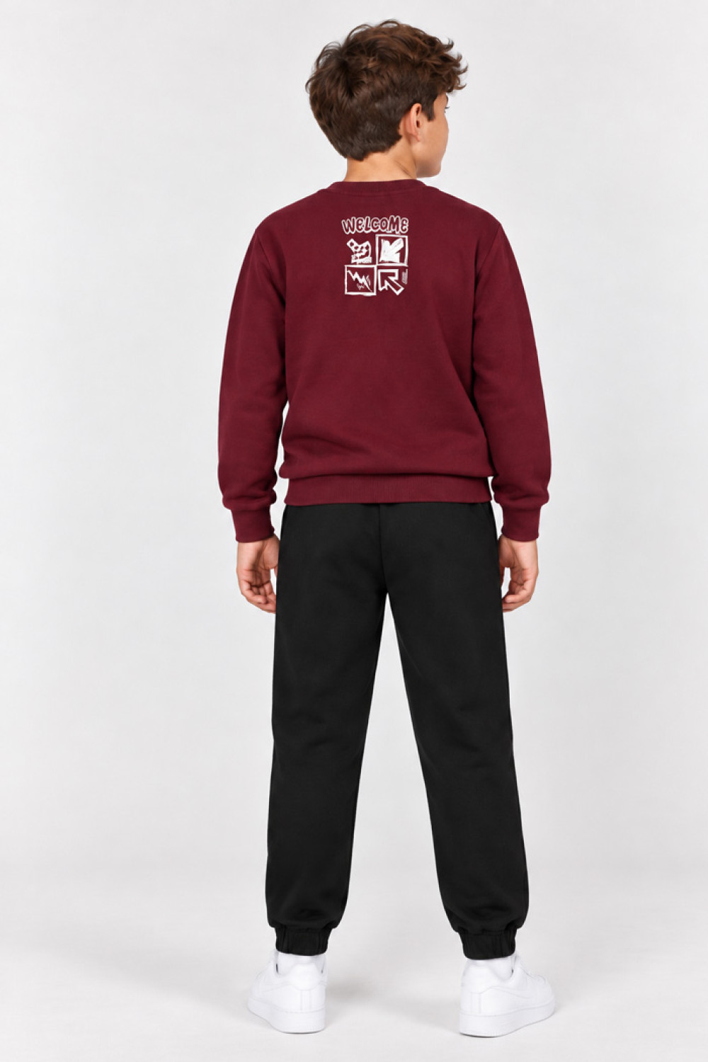 TRAX boys' top and trousers set 50854-2, burgundy