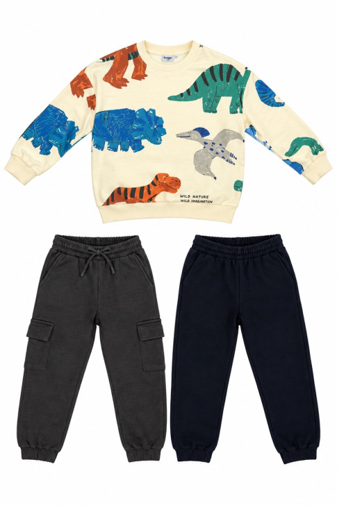 TRAX 50924 boys’ top and two-trousers set