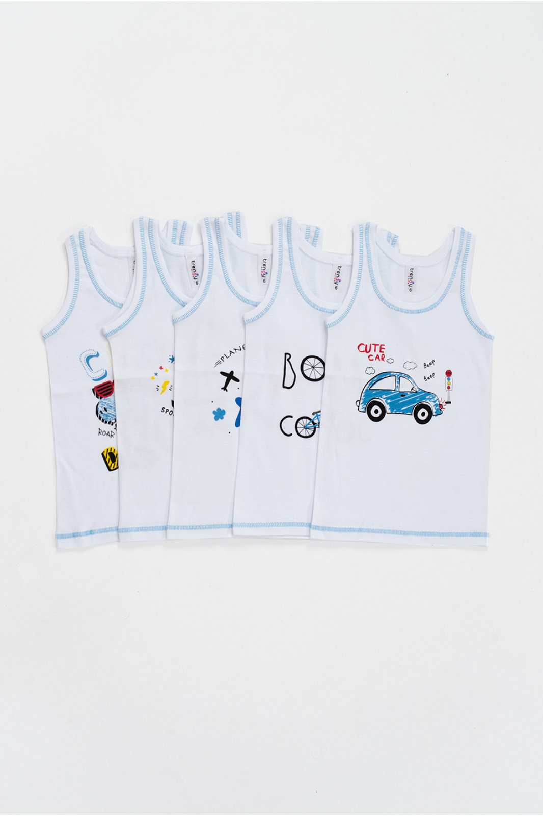 Kids Undershirt for boys TRENDY 5 Pieces