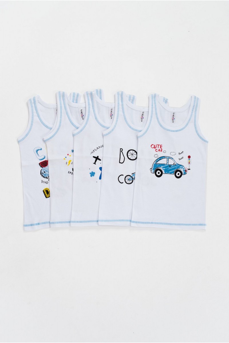 Kids Undershirt for boys TRENDY 5 Pieces