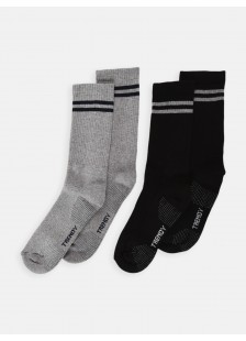 Sports socks TRENDY 2 Pack Grey and Black Sports socks TRENDY 2 Pack Grey and Black