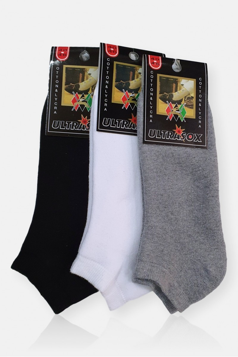 Mens Winter terry towel No Show Socks ULTRASOX 