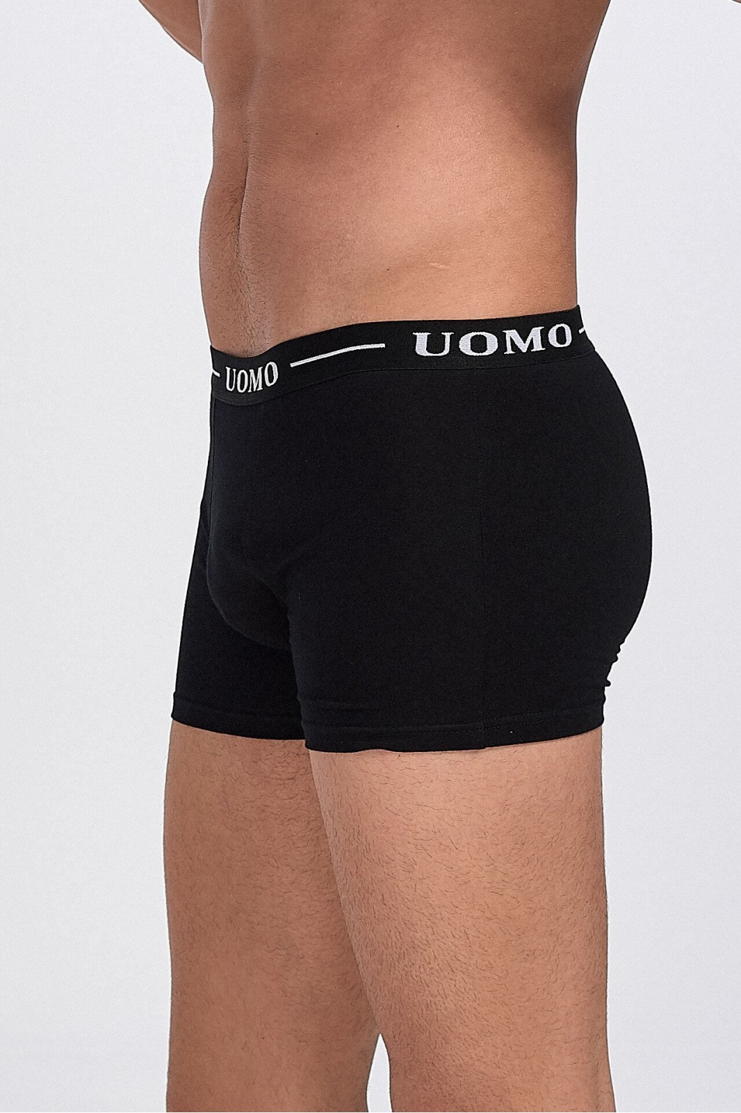 Männer Unterwäsche Boxer UOMO Schwarz 6 Pack