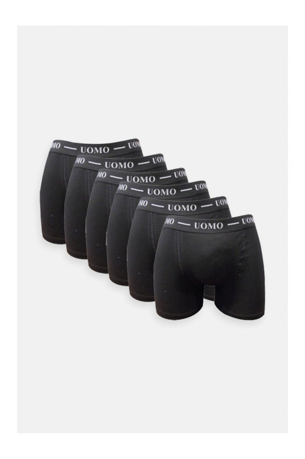Men underwear boxer UOMO Black 6 Pack - MoutakisWorld.com
