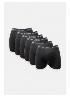 Men underwear boxer UOMO Black 6 Pack