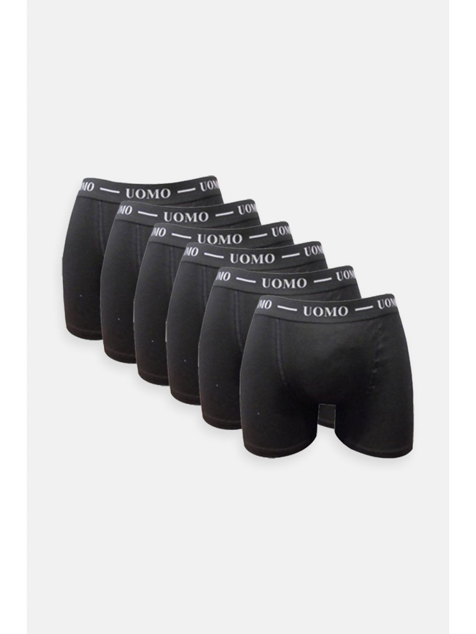 Men underwear boxer UOMO Black 6 Pack 