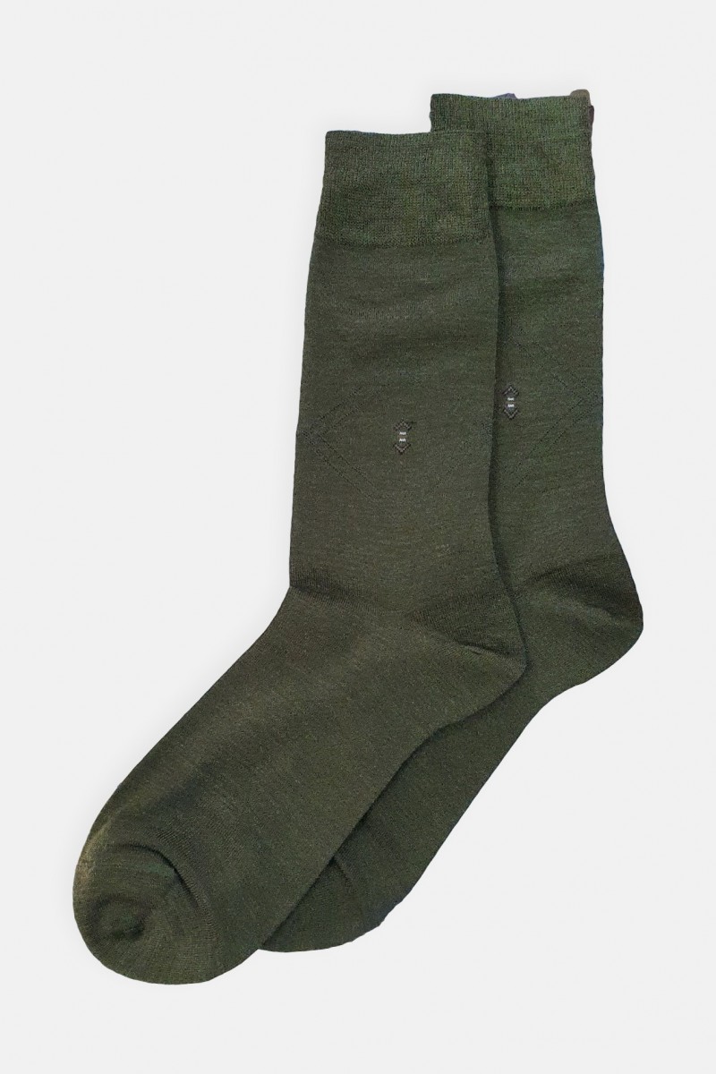 Woollen thin socks Mr Wilson Khaki 4246