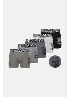 Donella Jungen-Boxershorts mit Tigerprint, 5er-Pack 8371PB47