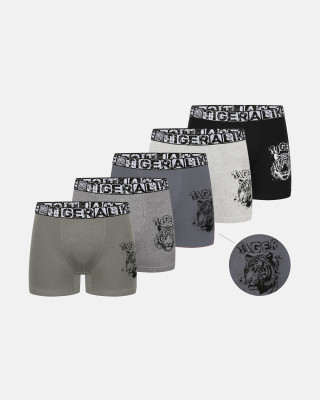 Donella Jungen-Boxershorts mit Tigerprint, 5er-Pack 8371PB47