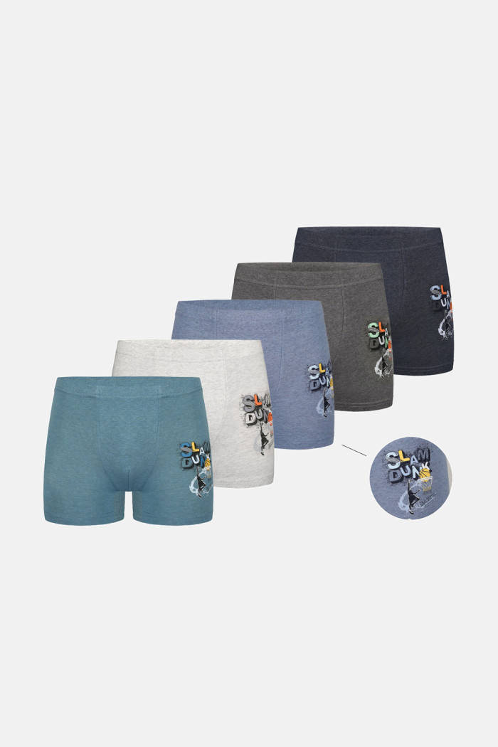 Donella Jungen-Boxershorts aus Baumwolle, 5-Stück-Packung 8524B4