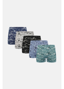 Donella Jugend-Boxershorts für Jungen aus Baumwolle, 5er-Pack 858124