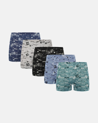 Donella Jugend-Boxershorts für Jungen aus Baumwolle, 5er-Pack 858124