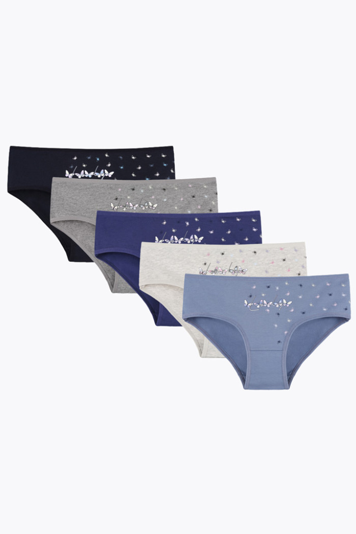 Donella Girls' Briefs 5 Pack 5071PB255