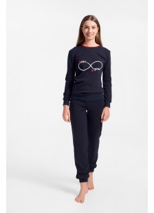 Womens pajamas MISS RODI INFINITY Navy