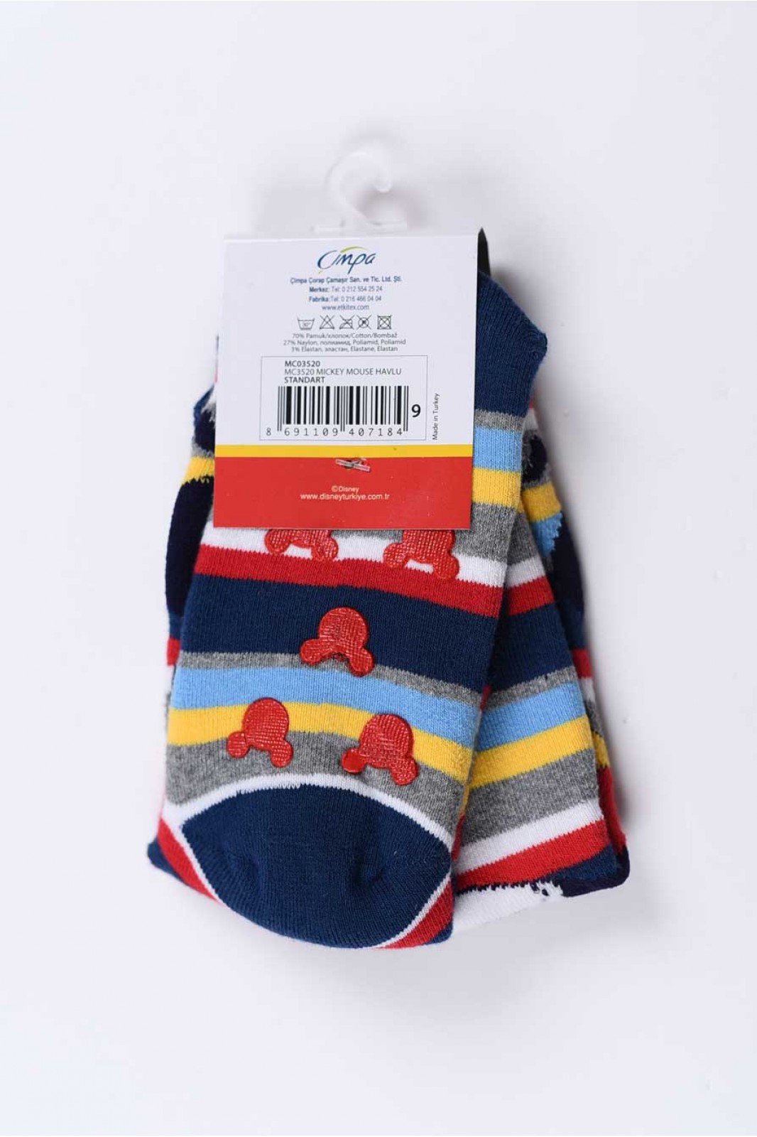 Kids sock Mickey - Blue