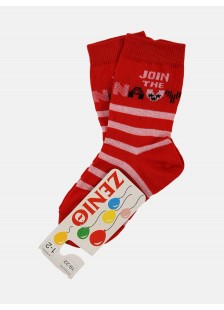 Kids socks for Boy ZENITH Red Lines