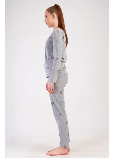 VIENETTA 502070 Women’s Long-Sleeved Pyjamas – Grey Marl