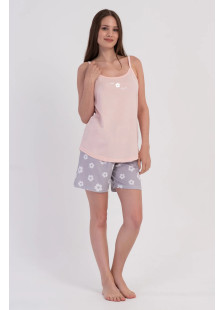 VIENETTA 602052 Women’s Light Blue Strappy Shorts Set