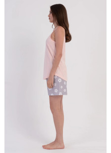 VIENETTA 602052 Women’s Light Blue Strappy Shorts Set