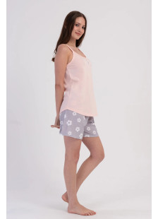 VIENETTA 602052 Women’s Light Blue Strappy Shorts Set