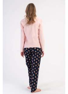 VIENETTA 603003 Women’s Long-Sleeved Pyjama Set Pink
